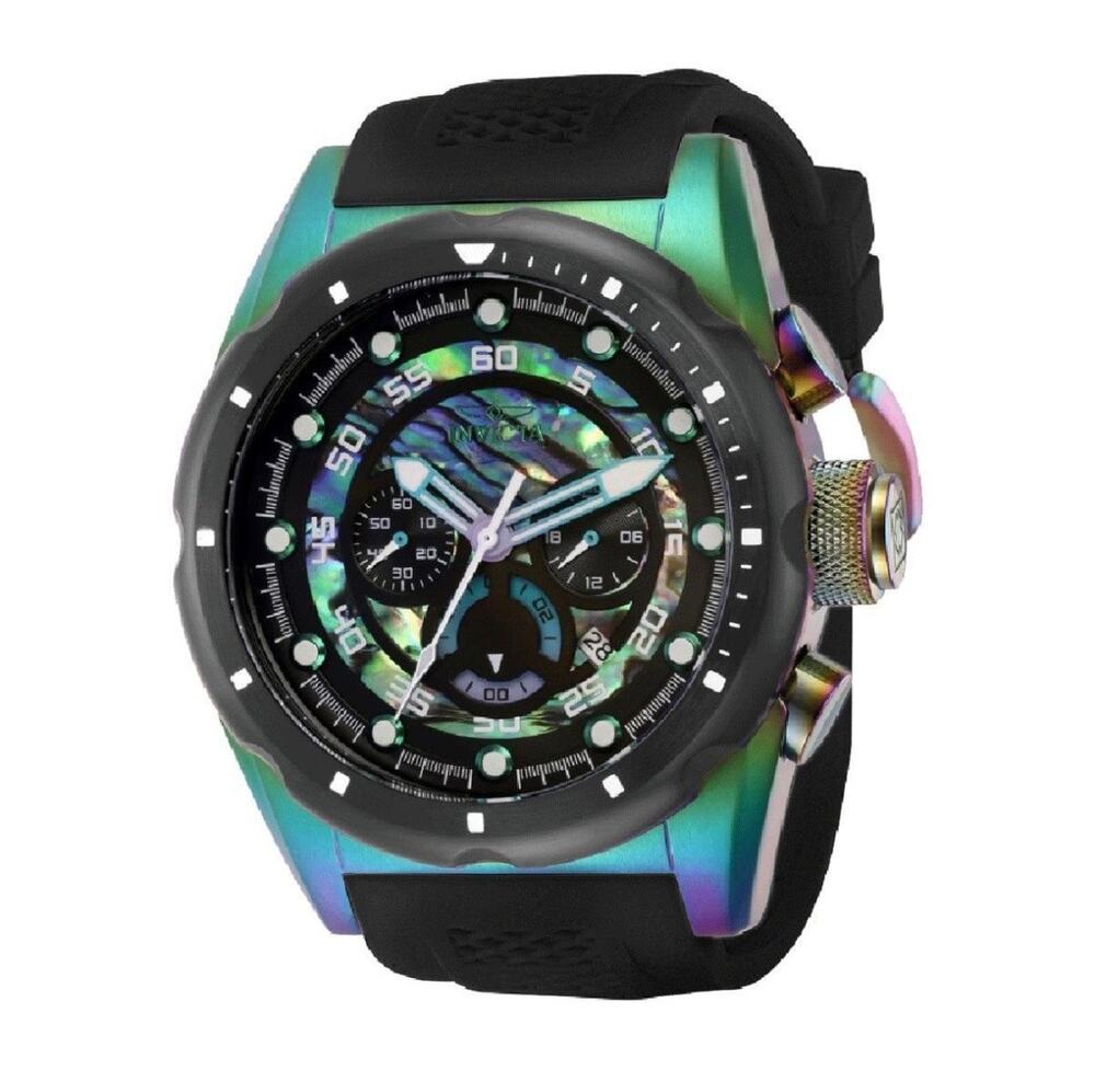 Invicta Speedway Men’s Watch 50mm Rainbow/Iridescent Finish New in Box